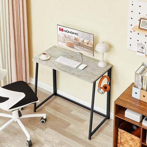 Small Foldable Computer Desk For Home Office Everyday Use